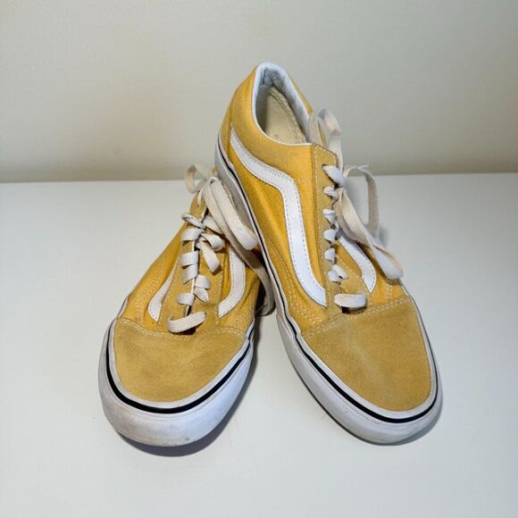VANS Old School Yellow Shoes Womens Size 7 Men Size 5.5 Skater Punk Comfortable - Picture 7 of 10